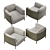 Elegant Minotti Shelley Armchair 3D model small image 1