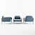 Join Armchair: Sleek Design, Ultimate Comfort 3D model small image 2