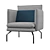 Brecken Lounge Chair: The Epitome of Comfort 3D model small image 1