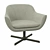 Sleek Green Camira Guest Chair 3D model small image 2