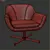 Sleek Green Camira Guest Chair 3D model small image 3