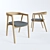 Elegant Muna Chair by Gazzda 3D model small image 1