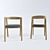 Elegant Muna Chair by Gazzda 3D model small image 3