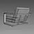 Restoration Hardware LAURENT Armchair 3D model small image 1