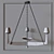 Sleek Elegance: Modern Chandelier 3D model small image 2