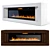 FlameVision 60: LED Fireplace Majesty 3D model small image 1
