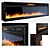 FlameVision 60: LED Fireplace Majesty 3D model small image 2