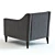 Sleek Hogarth Armchair: Exquisite Design 3D model small image 3