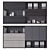 Stylish LAS ELITE Cabinets 3D model small image 1