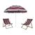 Beach Oasis: Lounger & Umbrella 3D model small image 1