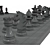 Classic Chess Set: Detailed 3D Pieces 3D model small image 3