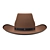 Rugged Western Cowboy Hat 3D model small image 2