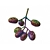Tasty Jambolan Plums with Stem 3D model small image 3