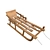 Premium Wooden Sledge: PBR Textures & V-Ray Renders 3D model small image 1