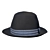 Stylish Retro Hat: Vintage Elegance 3D model small image 1