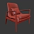 Contemporary Lucas Lounge Chair 3D model small image 3