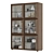 Elegant Porada Kvadro Bookshelf 3D model small image 2