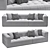 Marelli Andy - Stylish Modern Sofa 3D model small image 1