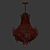 Rustic Mud Beaded Chandelier 3D model small image 2