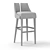 Elegant Polaire Barstool: Contemporary Design 3D model small image 3