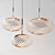 Sleek Spring Pendant Light 3D model small image 1