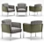 Minotti Shelley Lounge Little Armchair: Danish Design Excellence 3D model small image 1