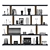 Elegant Dalida Bookshelf 3D model small image 2