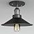 Vintage Flush Mount Ceiling Light 3D model small image 2