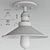 Vintage Flush Mount Ceiling Light 3D model small image 3