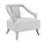 Elegant Munna Corset Armchair: Luxurious Comfort for Your Home 3D model small image 3