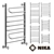 Nick LZT Heated Towel Rail: Stylish and Customizable 3D model small image 1