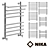 Nick LB3 Heated Towel Rail: Stylish and Versatile 3D model small image 1