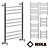 Nick LP_ (g2): Heated Towel Rail in Various Sizes 3D model small image 1