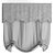 Elegant Roman Blinds Set 3D model small image 3