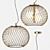 Elegant Pendant Lamp: Italux Clarisa 3D model small image 1