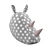 Softheads Rhino Head: Decorative Fabric Art 3D model small image 3