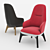 Coze Lounge Chair 3D model small image 1