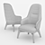 Coze Lounge Chair 3D model small image 3