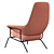 Sleek Mid-Century Hai Chair 3D model small image 2