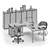 LAS OXI Office Workspace Solution 3D model small image 3