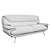 Elegant Vintage Arcadia Sofa 3D model small image 3