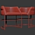 Elegant Deja vu Dining Chair 3D model small image 2