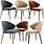 Modern Ellen Dining Chair Set 3D model small image 1