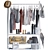 Stylish Floor Rack for Clothes 3D model small image 1