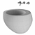 Laufen Porcelain Sink with SSS 3D model small image 2