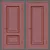 Elegant Classic Interior Doors 3D model small image 2