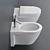 Sleek Starck 2 Wall-hung WC/Bidet 3D model small image 2