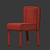 Elegant Poly Chair 3D model small image 2