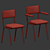 Modern School Chair with Arms 3D model small image 2