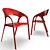 Sleek Plastic Outdoor Chair | Gossip Design 3D model small image 1